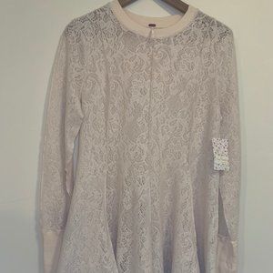 NWT Free People Coffee in the Morning Top Chamoix